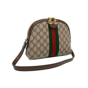 Gucci GG Bag Brown Shoulder Canvas Ebony Supreme Beige Ophidia